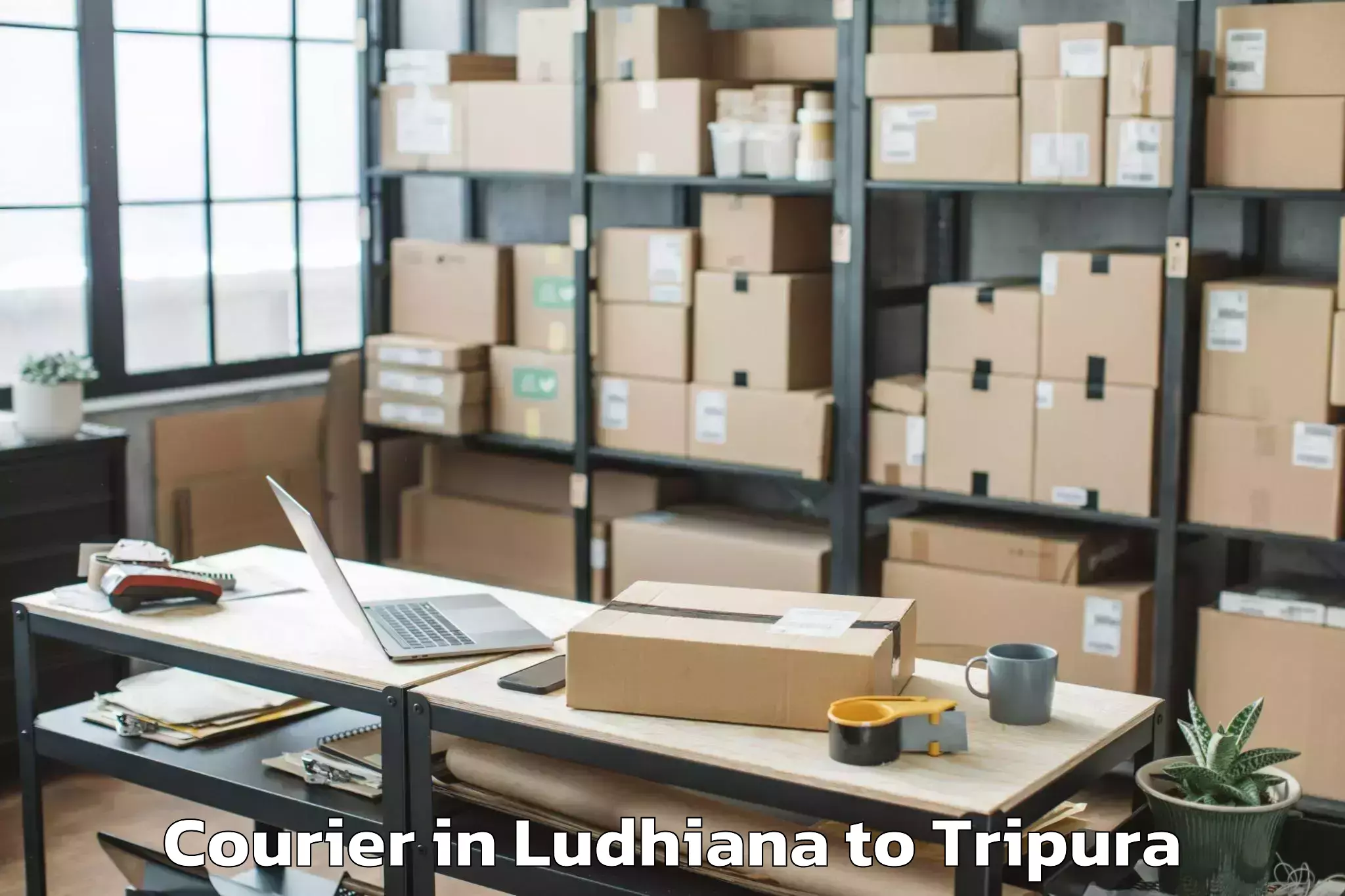 Easy Ludhiana to Ambassa Courier Booking